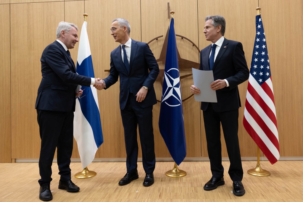 Sec.Antony Blinken  Brussels, Belgium April 4, 2023.  (Official State Department photo by Chuck Kennedy)